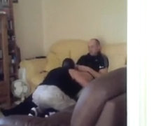 Hooded guy sucks my big cock