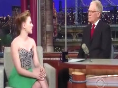 Scarlett Johansson  Letterman