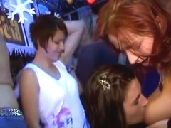 Tons of group sex on dance floor