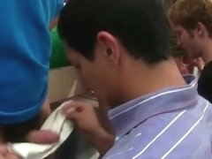 Cock Cleaning and Licking Hazing Ritual