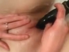 Girl Plays With Anal Beads In Bath!