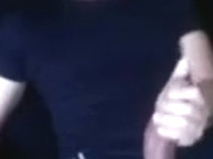 Caught Jerking his Fat Cock on live Cam
