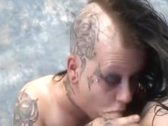 Tattooed Head Brunette Mallory Maneater Getting Face Wrecked