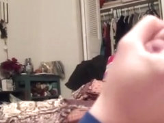 Wife giving hand job while reading.