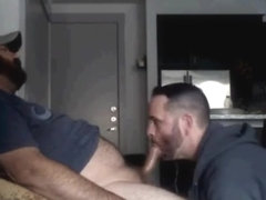 bud worshiping his friends cock till he nuts down his throat