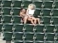 Couple Having Sex At The Stadium