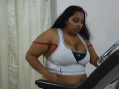 Indian BBW Tries To Workout Then Just Starting Stuffing Her Face.