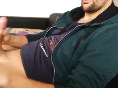 Jerking off thick big dick