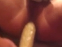 daylie playing with my toys wet hole