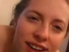 Stripping Blonde Serves Massive Sex Bus Dick