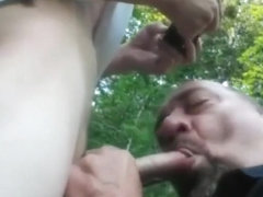 Curious Str8 Feeds Lucky Daddy His Boy Milk