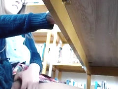 Cute brunette amateur teen masturbates on webcam