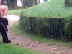 Exhib dans le park et le lengthy de l'autoroute