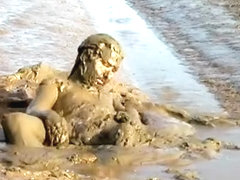 Naked mud wallow