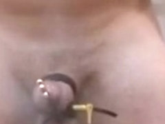 Chained 2 radiator (2) electro torture until cum