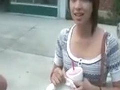 Teen amateur picked up to get nasty in the sex bus