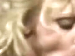 Sexy Blonde Babe Gets Gangbanged And Jizzed