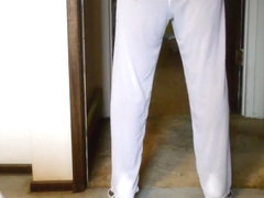 More White See Through With Pantyhose