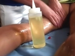 Cute guy comes in for a massage