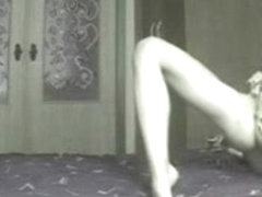 Voyeur films masturbating girl