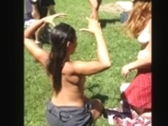 Boobs in the park