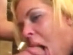 Blonde Gags And Chokes In A Great Job