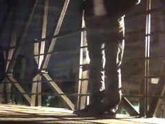 Mexican asking a Homeless for a Cigarette