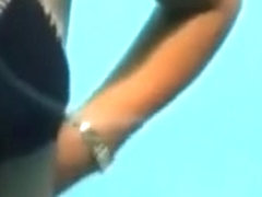 Sexy cuties on the beach Voyeur