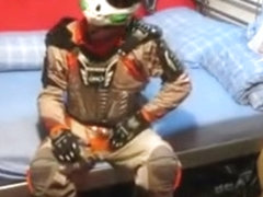 Playing in MX with new helmet