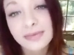 Redhead big tit hottie down to fuck as she makes her living