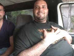 Horny dudes pick up sweet Zenya Lai and fucks her in their van