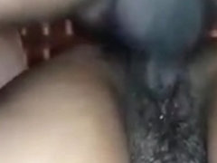 Cum  black hairy pussy