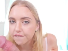 Green Eyed Teen Sucking Hard Cock In Pov