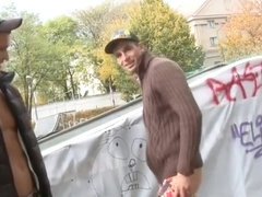 Muscle daddy hardcore anal sex with cumshot