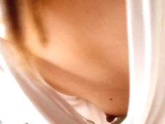 Magnificent downblouse vid of a shy Asian coquette