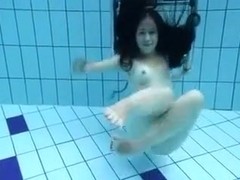 Breath-taking solo with my beautiful GF stripping in a pool