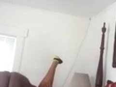 Quick dick down session with this fat black ass college girl