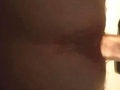 Anal fuck with dildo