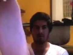 Straight guys feet on webcam #301