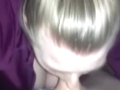 Hot teen lass giving head