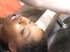 Black Ghetto Trash Ashlyn Sixxx Getting Face Pounded Hard