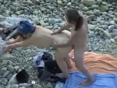 Voyeur sex on beach