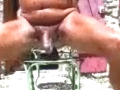 Huge dildos, fucking machine