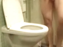 Wank in toilett