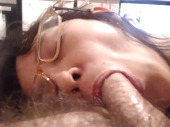 POV Blowjob From Nerdy Horny Teen