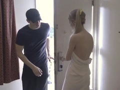 Busty Babe Fucked By Nasty Delivery Boy In Hotel Room