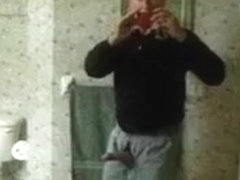 playing with my hairy old cock