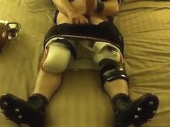 football gear on the edge