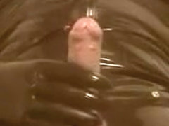 Cumshot in heavy rubber