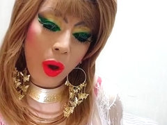 sissy niclo sexy makeup green eye makeup